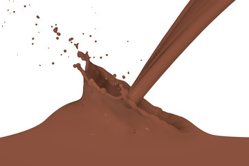 splashing milk