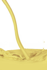 splashing milk