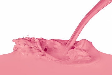 splashing milk