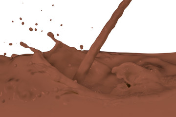 splashing milk
