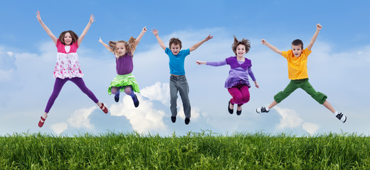 Happy spring jump