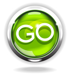 Obraz premium button Go