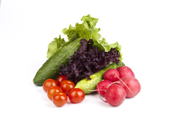 Vegetables for the salad