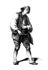 Peasant - Paysan - Bauer - 19th century