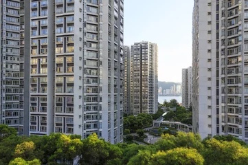 Zelfklevend Fotobehang High-rise residential buildings © boboling