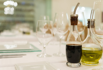 Olive oil and vinegar