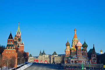 Fototapeta premium Red Square in winter. Moscow. Russia