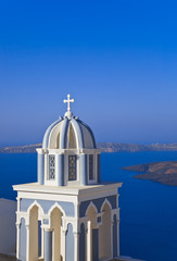 Fototapeta na wymiar Santorini kościół - Grecja