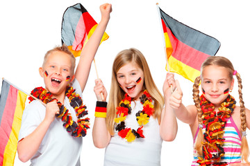 german soccer fans cheering