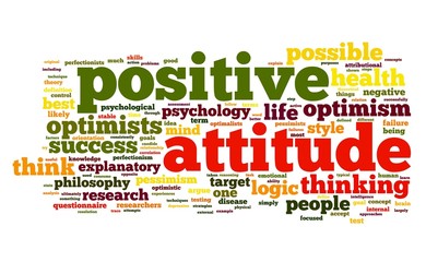 Positive attitude concept in tag cloud - 41529138