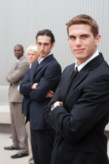 young handsome businessman