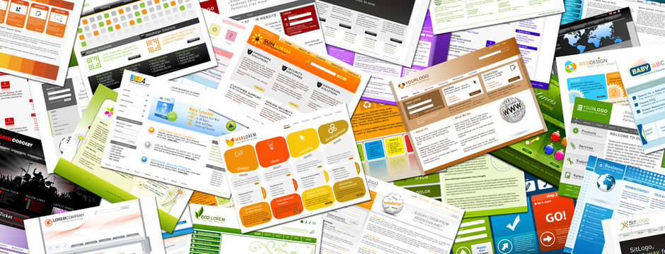 Webdesign, Homepage, Webpage, Stapel, Design, Panorama, Web, 2D
