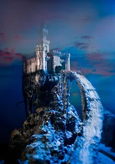 Rolgordijnen Draken kasteel