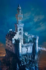 Rolgordijnen Draken kasteel