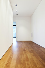 modern house with hardwood floor, room