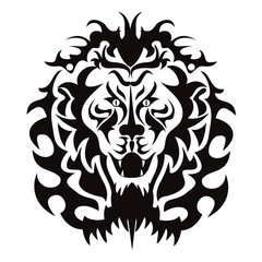 Obraz na płótnie Canvas Lion Head Graphic