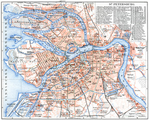 Map of St. Petersburg