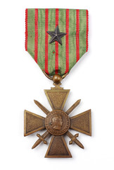 Obraz premium Croix de guerre avec citation 1914 1918
