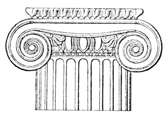 Ionic order. Temple of Priene