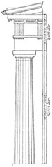 Doric order Parthenon in Athens