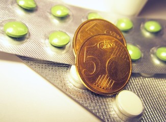 Pills and money
