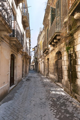 Street with old houses