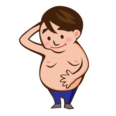 メタボの男性