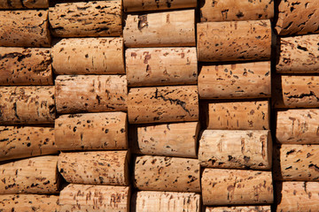 Wine cork texture