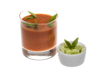 Gaspacho - Ice-cold and spicy vegetable soup of Andalusia, Spain