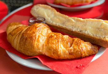 fresh croissant
