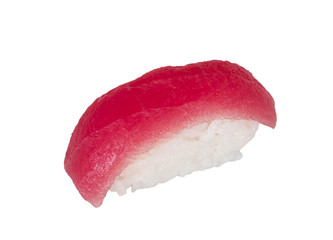 closeup of a tuna sushi