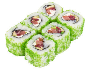 Tobiko Spicy Maki Sushi - Hot Roll with various type of Tobiko (