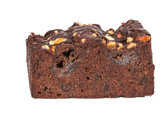 cake truffle with black chocolate sauce