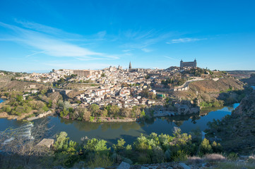 Fototapeta na wymiar Panorama of Toledo, Hiszpania