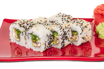 Japanese traditional Cuisine - Maki Roll with Nori , Cream Chees