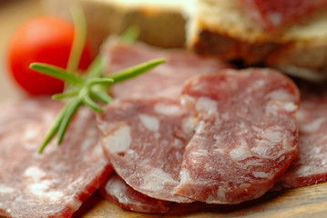 Sliced salami