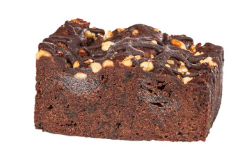 cake truffle with black chocolate sauce