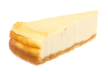 Cheesecake isolated on white background