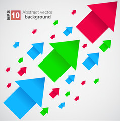 Arrows background. Vector