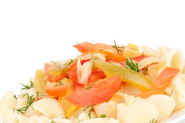 Pasta with a vegetables