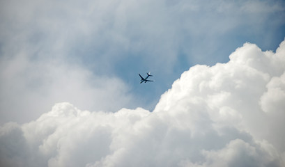 Airliner in deteriorating weather