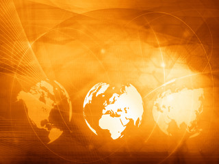 Obraz premium Europe map technology style