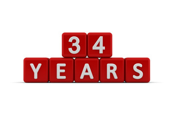 Red letter cubes 34 years