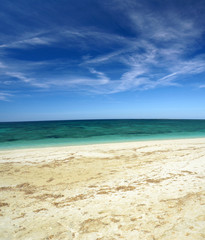 Fototapeta na wymiar Mari Ermi plaży na Sardynii