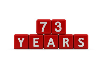 Red letter cubes 73 years