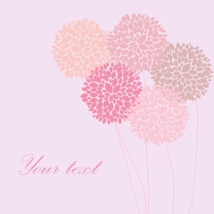 Cute unique floral card