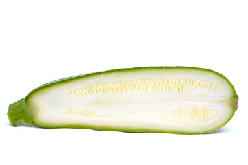 Zucchini isolated on white background