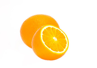 Orange is whole and half