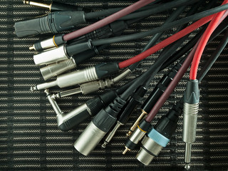Cables and speaker cabinet