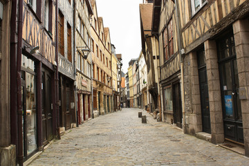 Old street in the Rouen